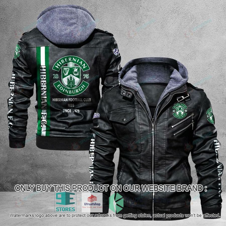 hibernian f c hibs since 1875 leather jacket 1 51037