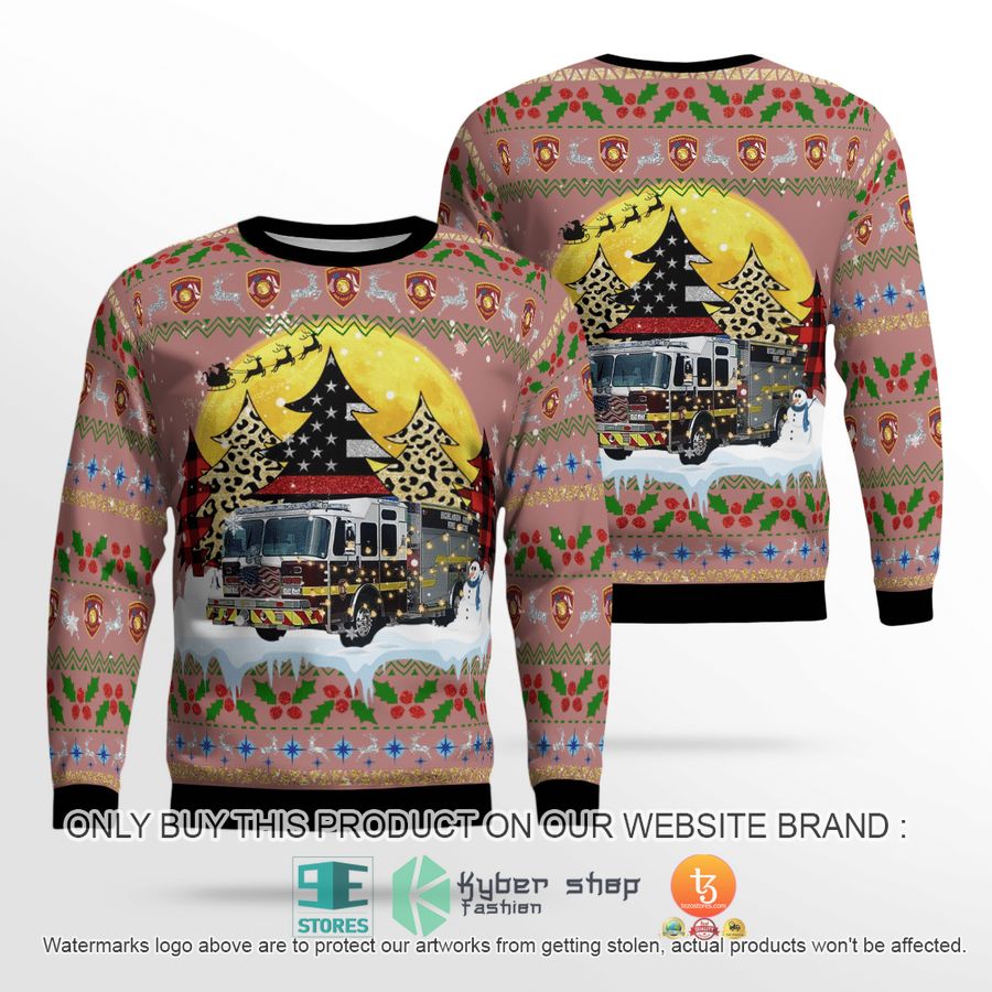 highlands county fire rescue christmas sweater 2 91153