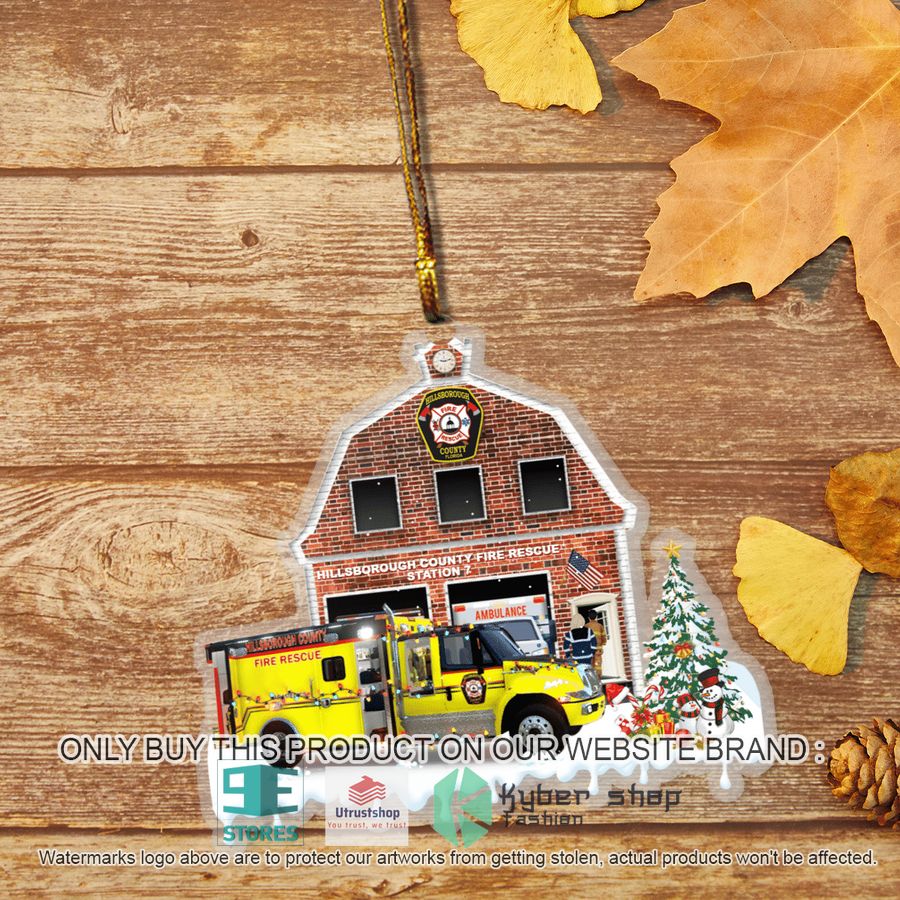 hillsborough county fire rescue fl fire station ornament 2 49774