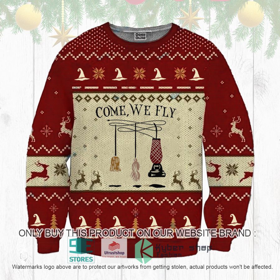 hocus pocus come we fly ugly christmas sweater 1 41663