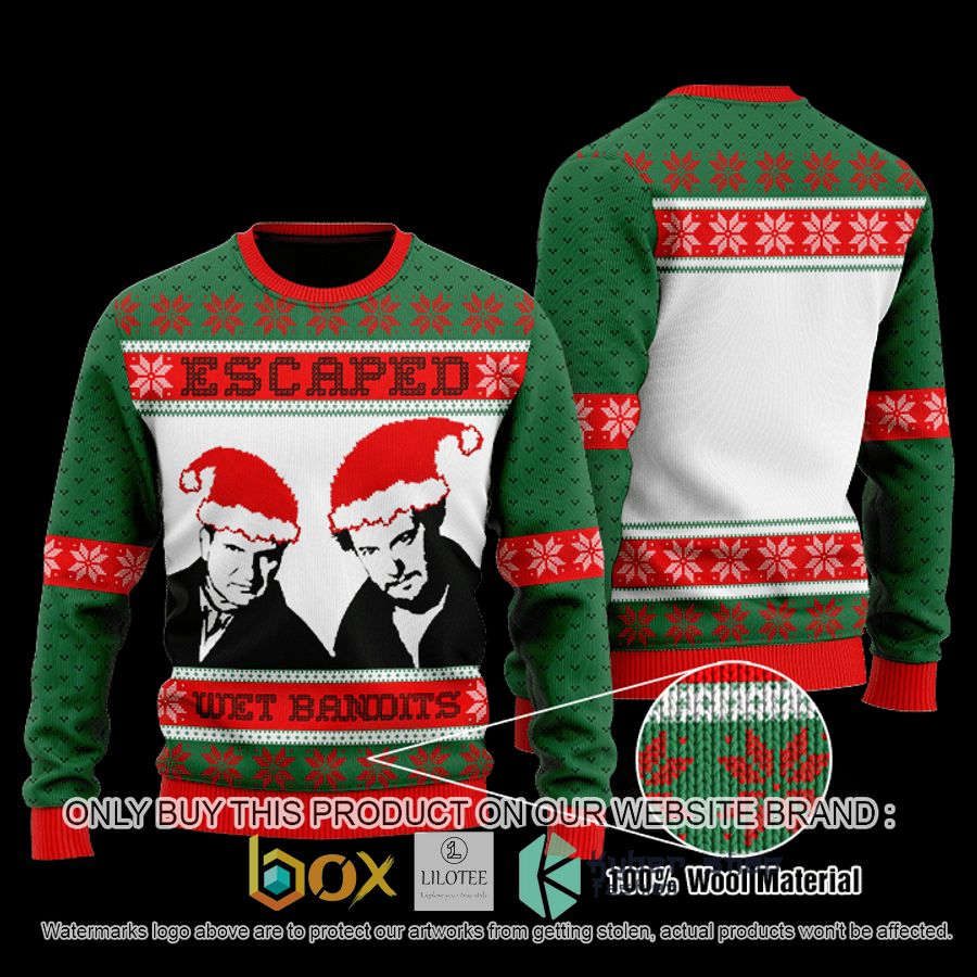Home Alone Escaped Wet Bandits Wool Sweater 8 home alone escaped wet bandits wool sweater 1 54455