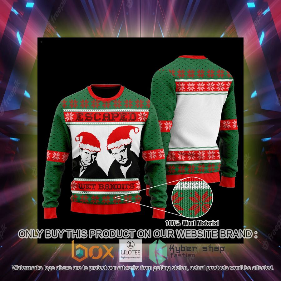 home alone escaped wet bandits wool sweater 2 52748