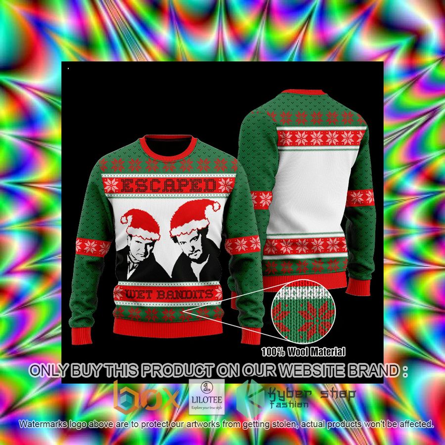 Home Alone Escaped Wet Bandits Wool Sweater 3 home alone escaped wet bandits wool sweater 3 19051
