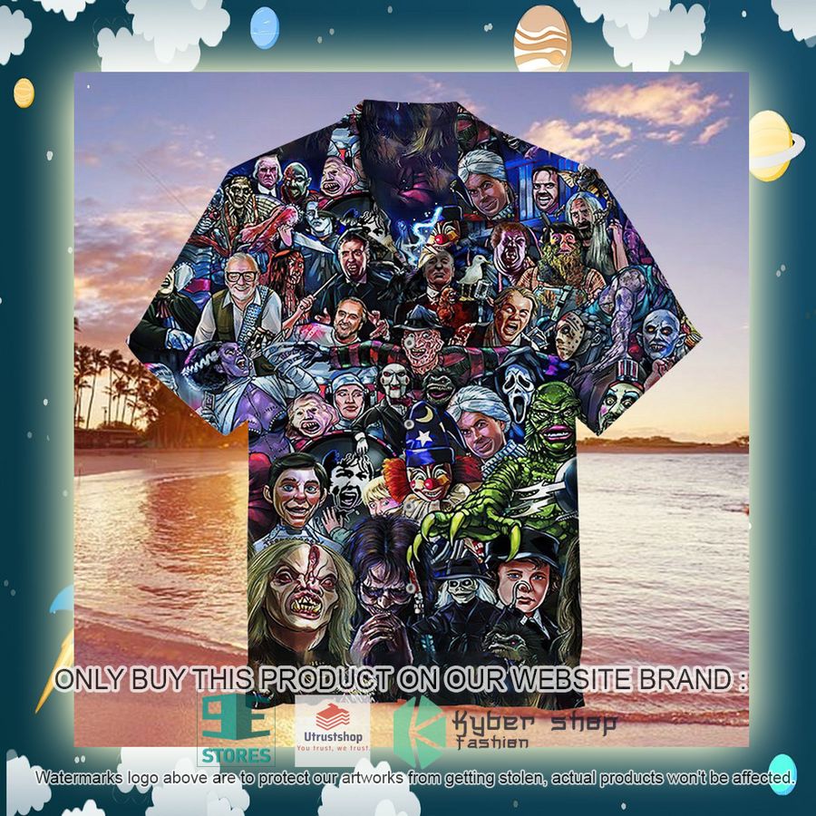 NEW Horror movie characters collection Hawaii Shirt 2 horror movie characters collection hawaiian shirt 2 86018