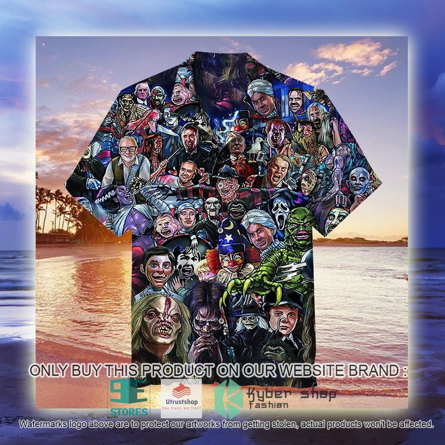 NEW Horror movie characters collection Hawaii Shirt 3 horror movie characters collection hawaiian shirt 3 17950