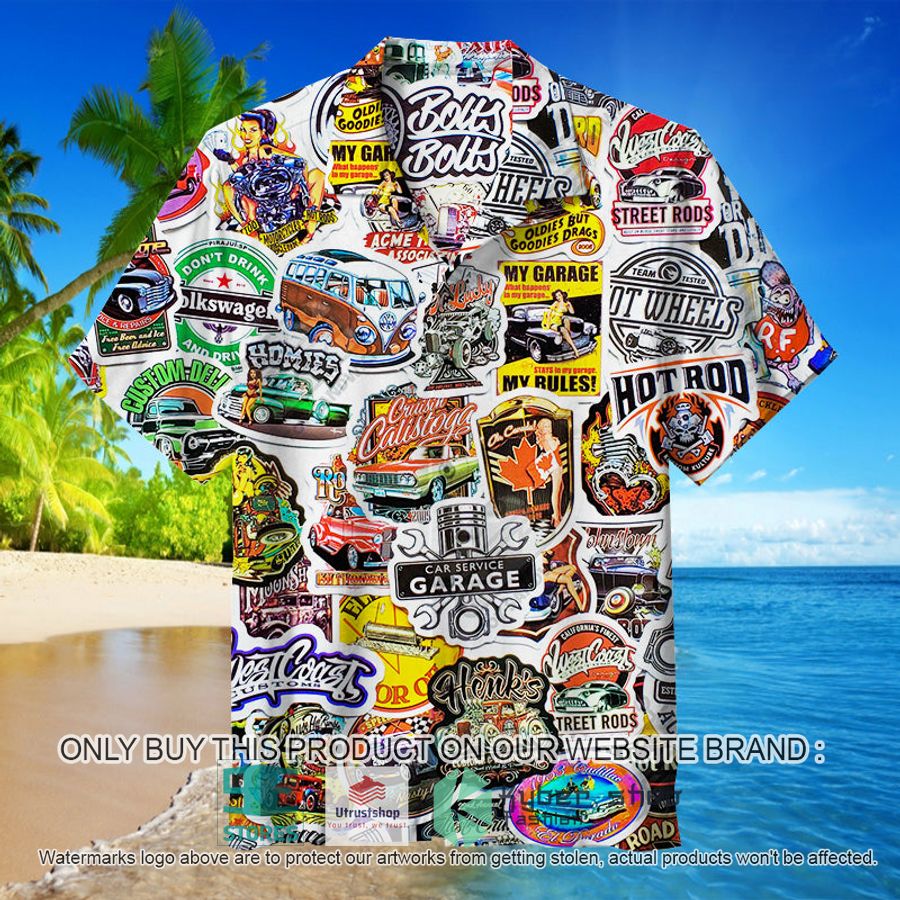 NEW Hot Rod Collection white Hawaii Shirt 1 hot rod collection white hawaiian shirt 1 26667
