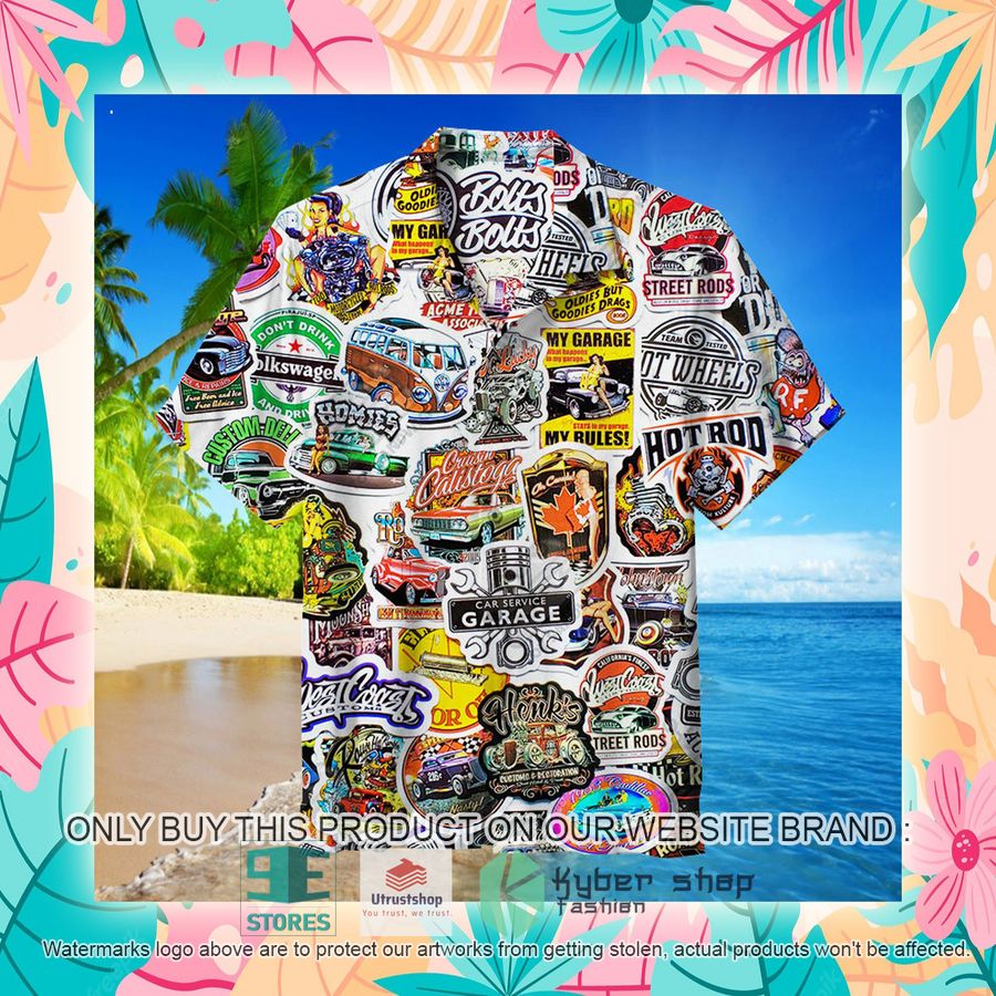 NEW Hot Rod Collection white Hawaii Shirt 4 hot rod collection white hawaiian shirt 4 24513