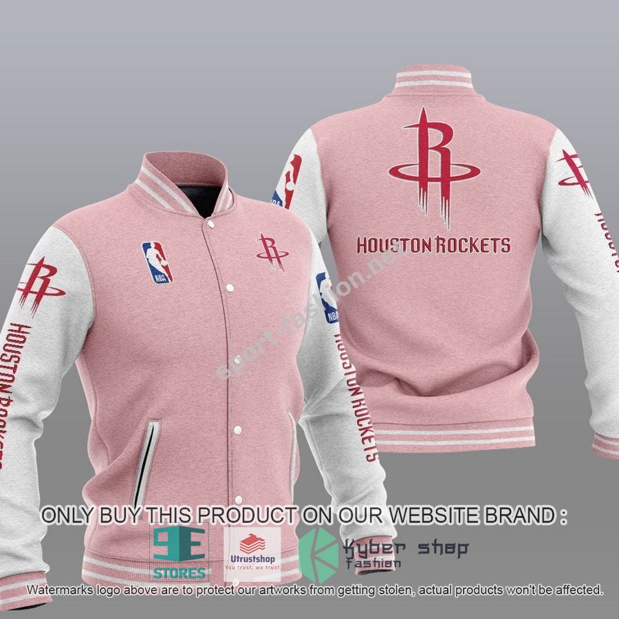 NEW Houston Rockets Varsity Jacket 4 houston rockets nba baseball jacket 4 93356