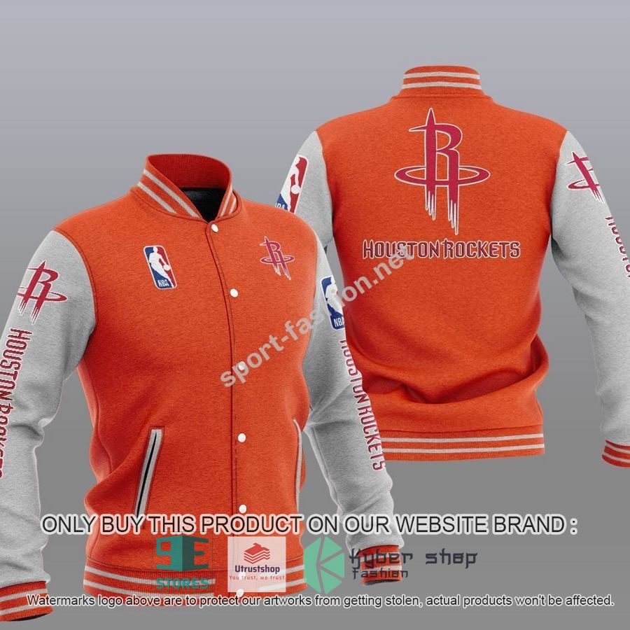 NEW Houston Rockets Varsity Jacket 7 houston rockets nba baseball jacket 7 36806