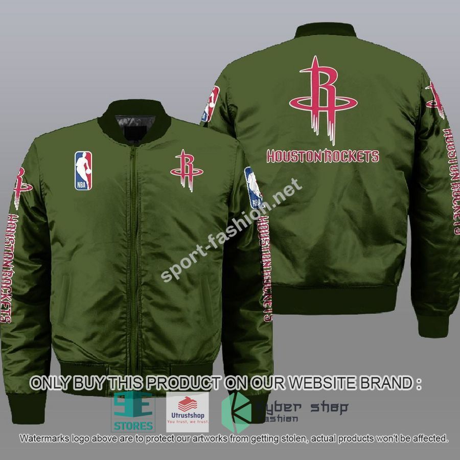 NEW Houston Rockets Bomber Jacket 3 houston rockets nba bomber jacket 3 85139