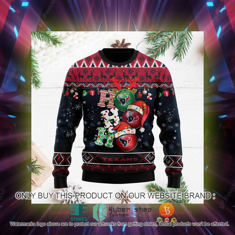 HOT Houston Texans Christmas Decor NFL Sweater 2 houston texans christmas decor nfl ugly christmas sweater 2 59236