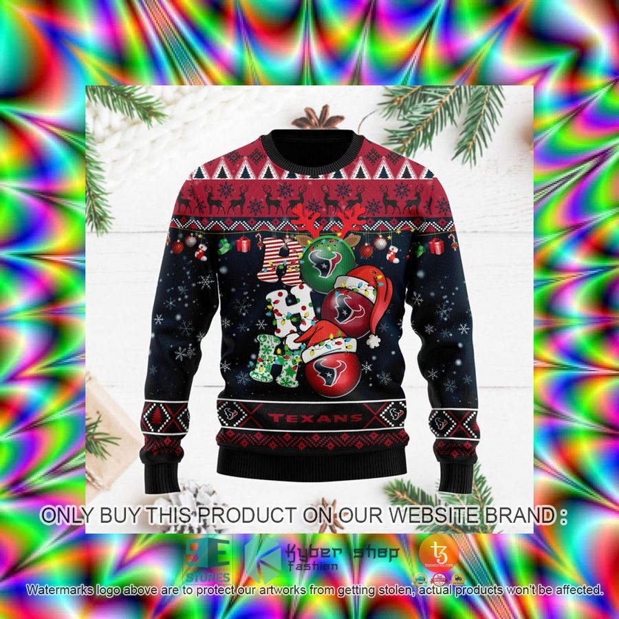 HOT Houston Texans Christmas Decor NFL Sweater 3 houston texans christmas decor nfl ugly christmas sweater 3 56273