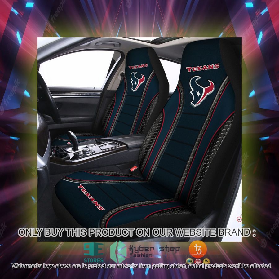 houston texans dark blue car seat covers 2 15196