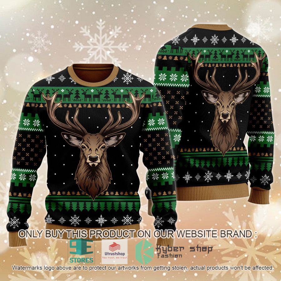 NEW Hunting Deer Ugly Sweater 1 hunting deer ugly christmas sweater 1 95788