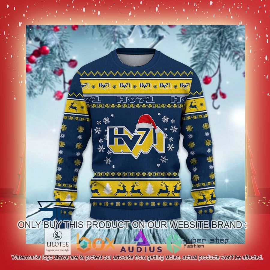HV71 SHL Ugly Christmas Sweater 18 hv71 shl ugly christmas sweater 18 52677