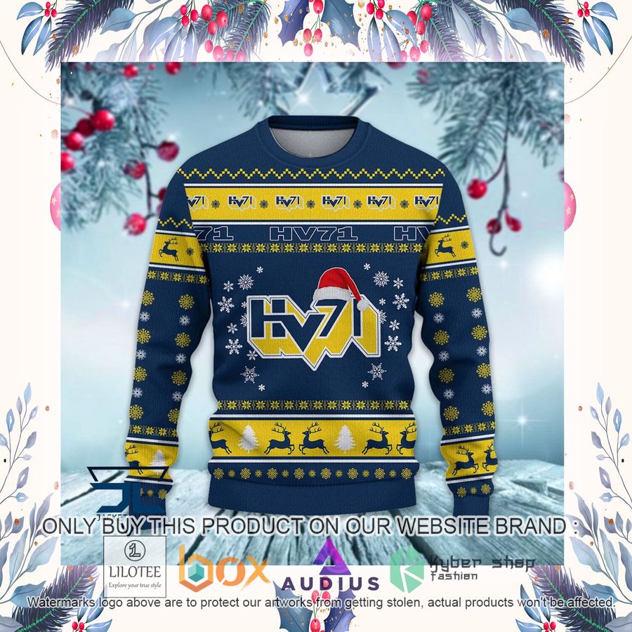 HV71 SHL Ugly Christmas Sweater 21 hv71 shl ugly christmas sweater 21 42718