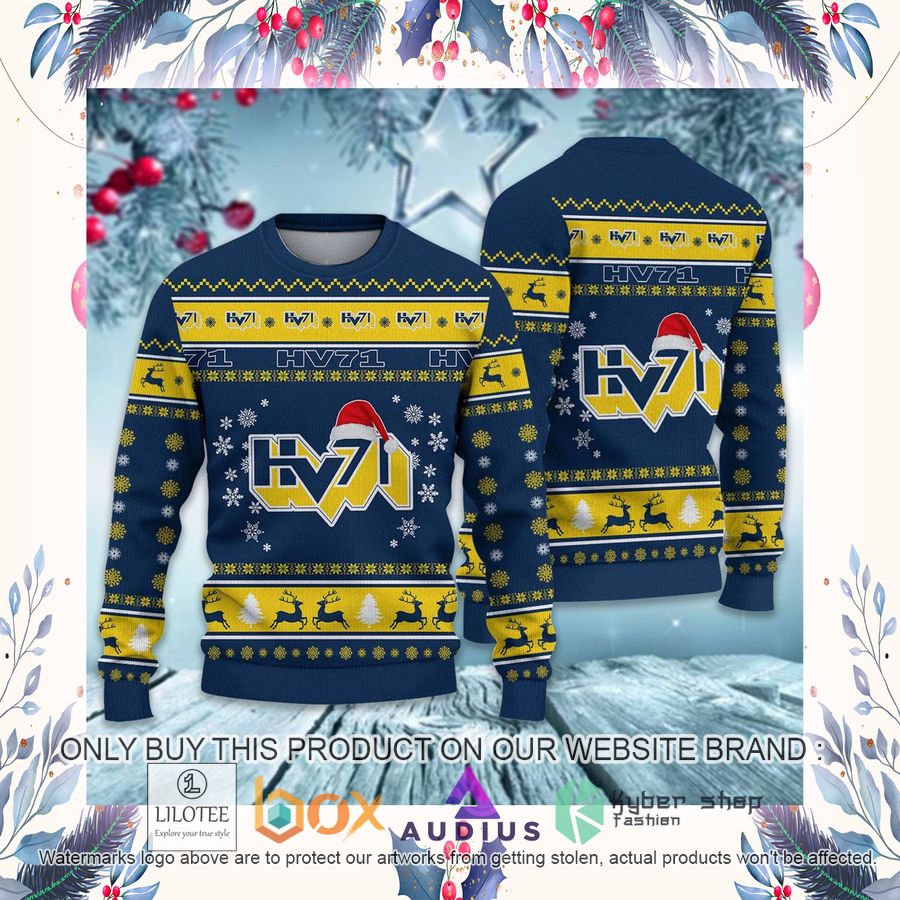 HV71 SHL Ugly Christmas Sweater 23 hv71 shl ugly christmas sweater 23 27775
