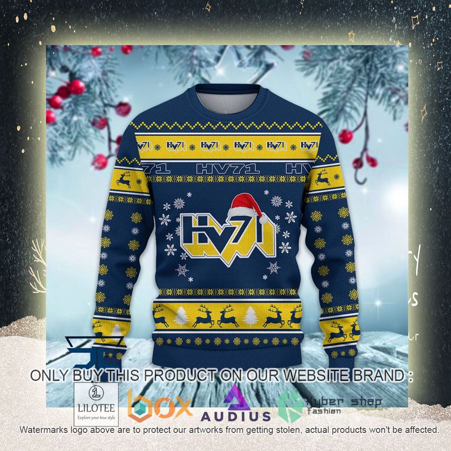 HV71 SHL Ugly Christmas Sweater 9 hv71 shl ugly christmas sweater 9 72256