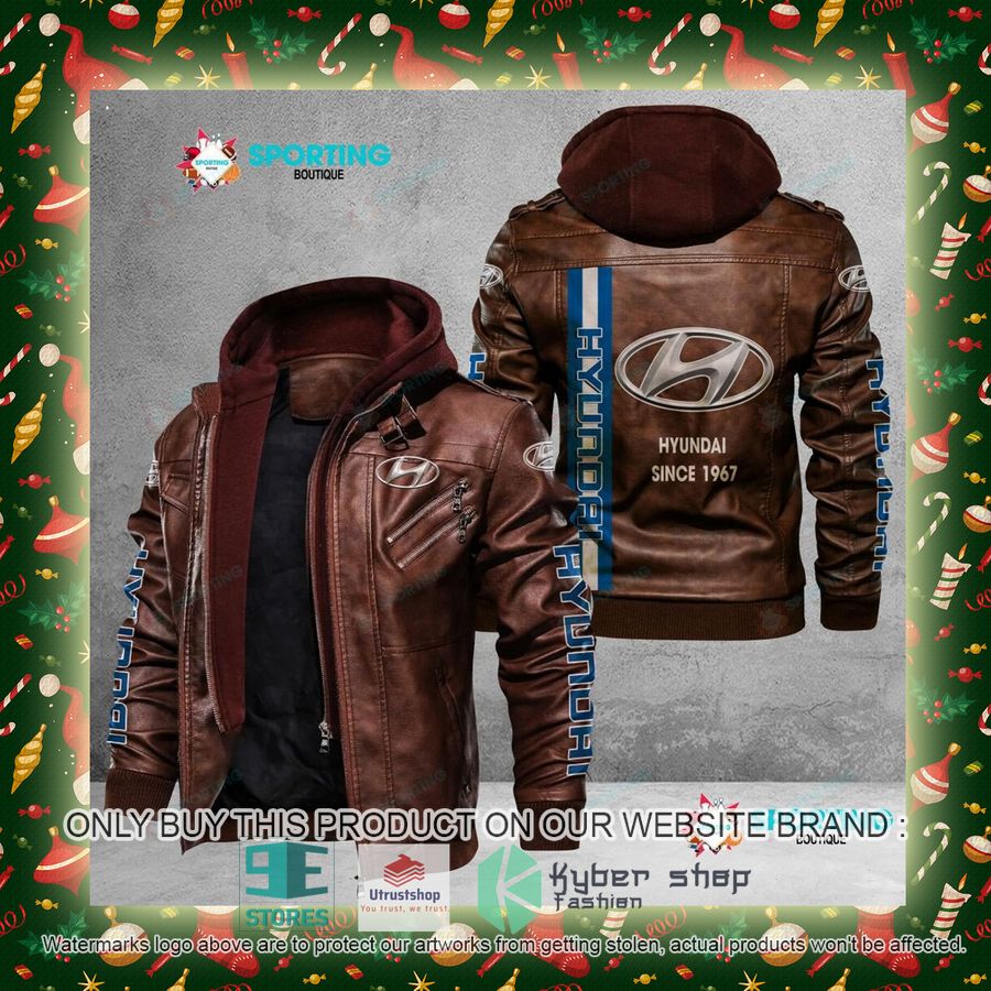 NEW Hyundai Since 1967 Men Leather Jacket 6 hyundai since 1967 leather jacket 6 58227