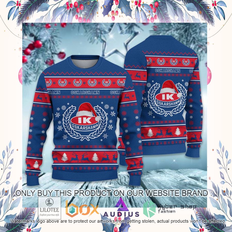 IK Oskarshamn SHL Ugly Christmas Sweater 19 ik oskarshamn shl ugly christmas sweater 19 69183