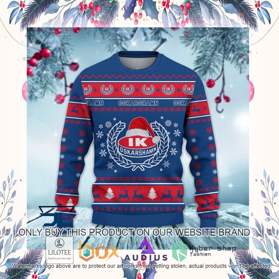 IK Oskarshamn SHL Ugly Christmas Sweater 21 ik oskarshamn shl ugly christmas sweater 21 74581
