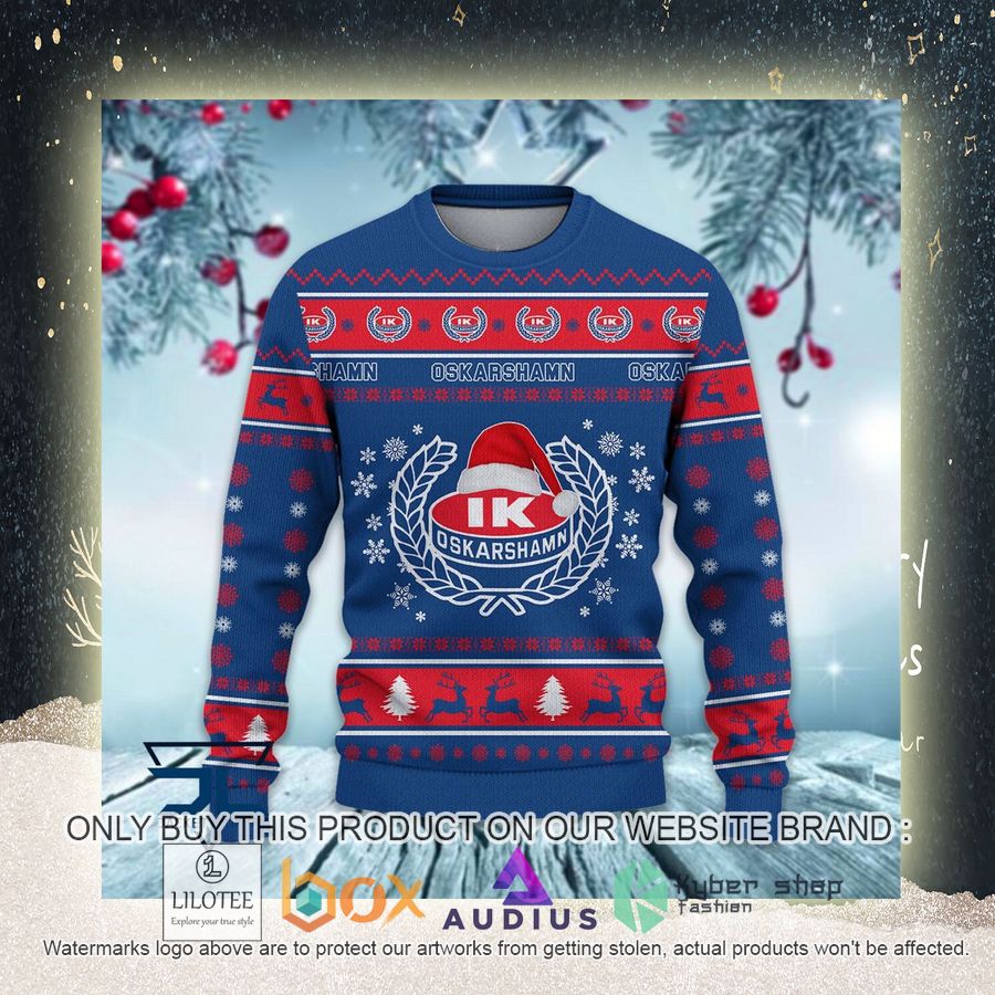 IK Oskarshamn SHL Ugly Christmas Sweater 9 ik oskarshamn shl ugly christmas sweater 9 7951