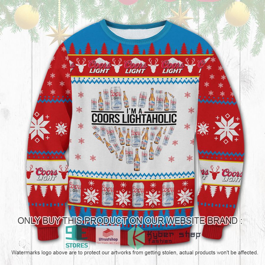 im coors light holic ugly christmas sweater 1 99125