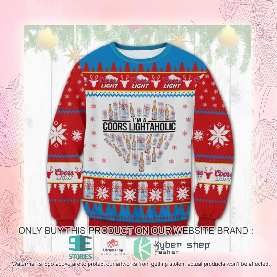 NEW I'm Coors Light Holic Ugly Sweater 2 im coors light holic ugly christmas sweater 2 51323