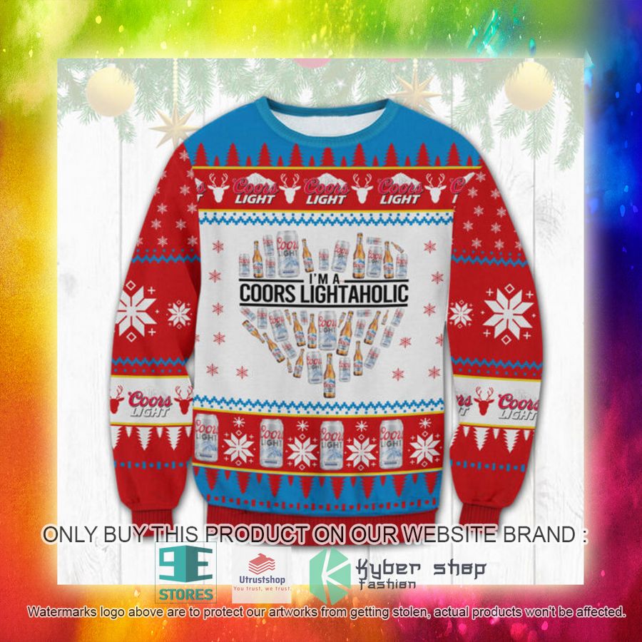 NEW I'm Coors Light Holic Ugly Sweater 3 im coors light holic ugly christmas sweater 3 89097