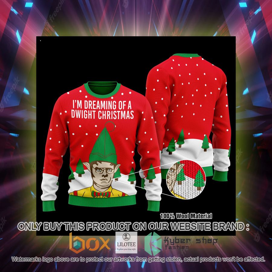 im dreaming of a dwight wool sweater 2 36333
