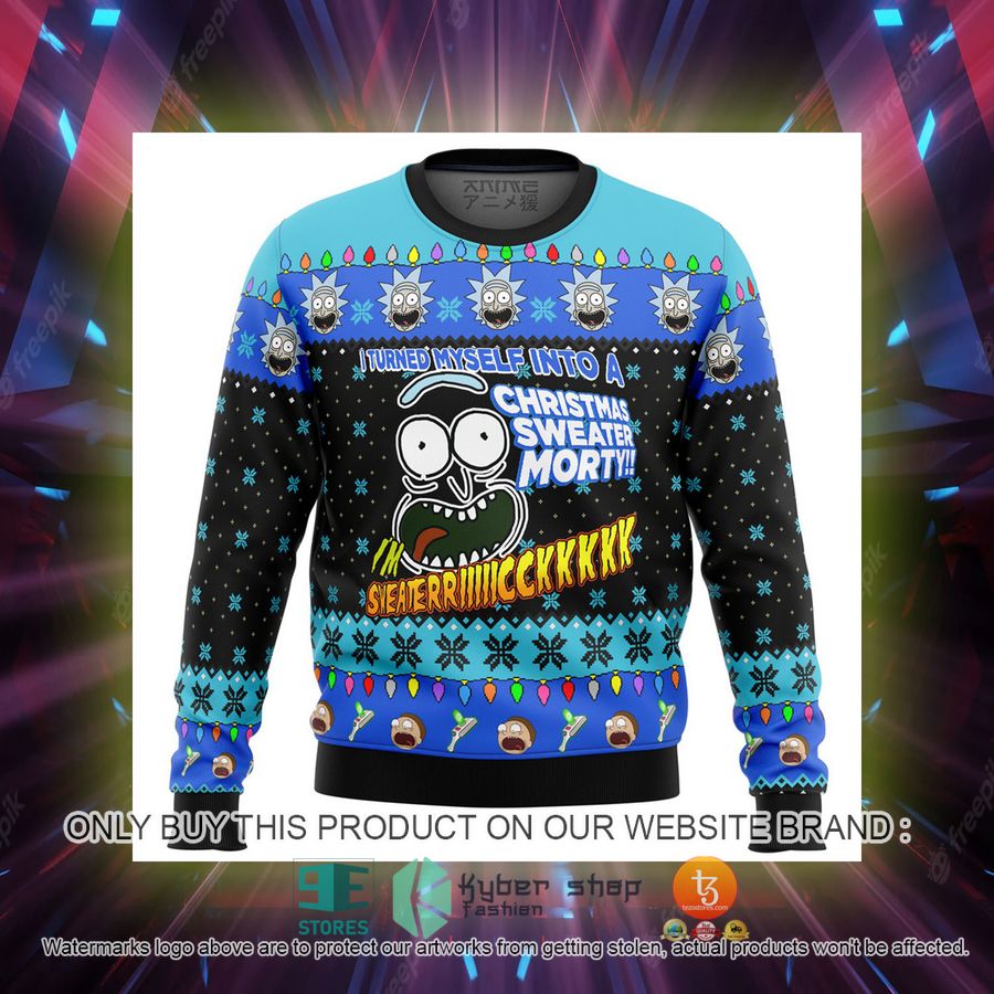 im sweater rick rick morty knitted wool sweater 2 24525