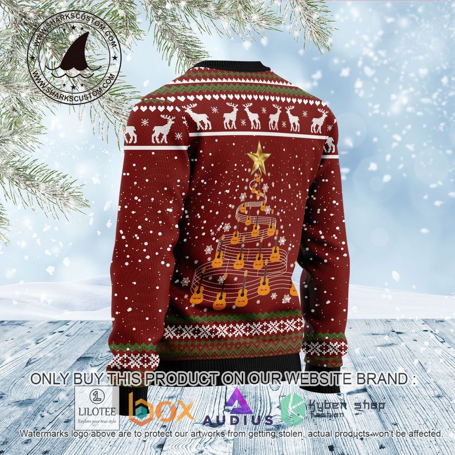 in jesus name i play guitar ugly christmas sweater 2 44057