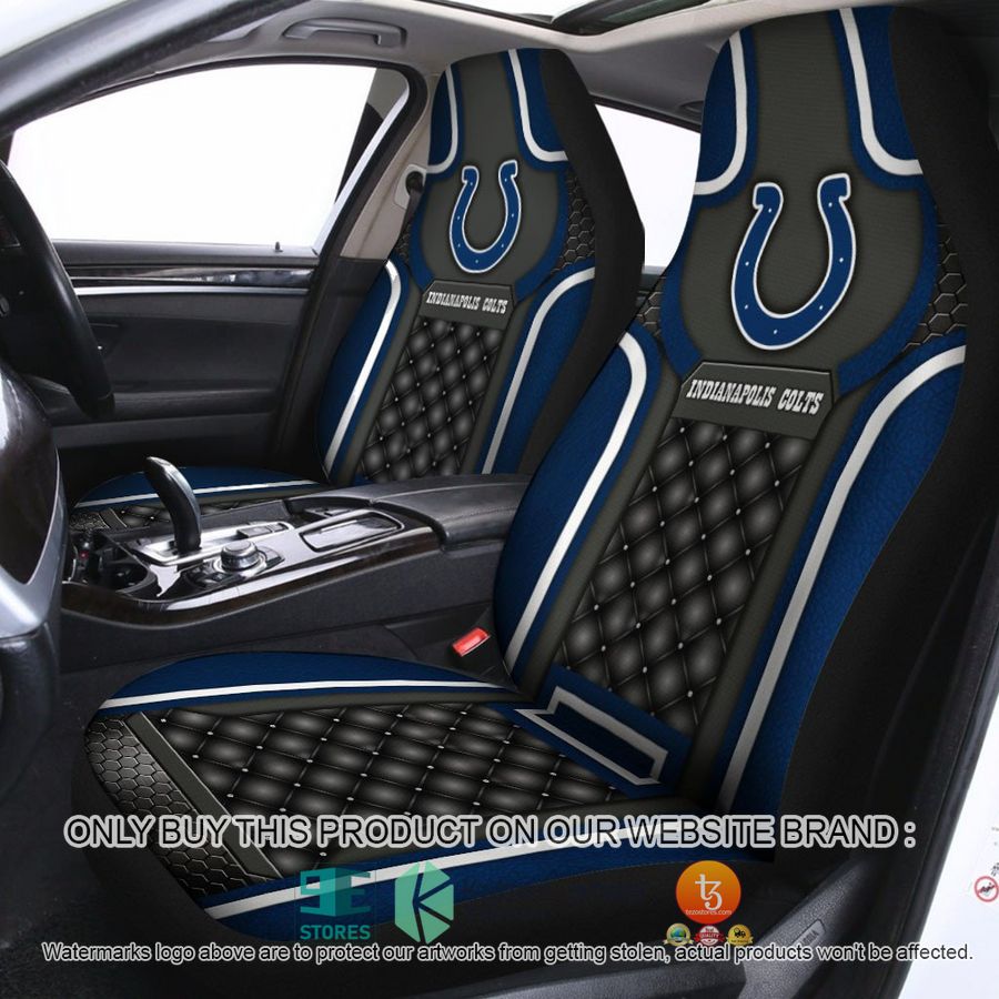indianapolis colts navy black car seat covers 1 58295