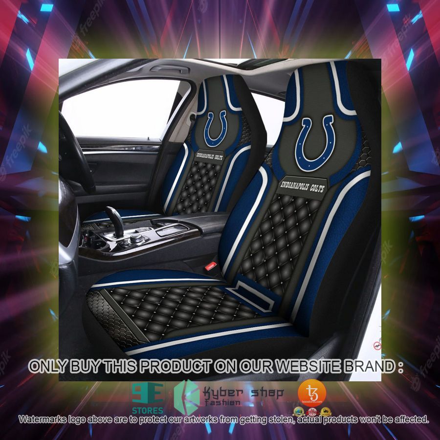 indianapolis colts navy black car seat covers 2 68210