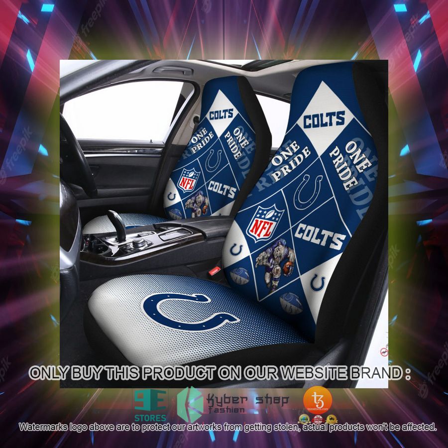 indianapolis colts one pride car seat covers 2 90496