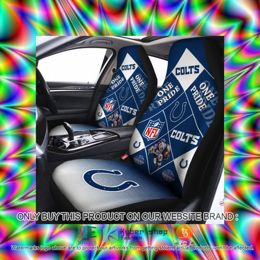 HOT Indianapolis Colts One Pride Car Seat Covers 3 indianapolis colts one pride car seat covers 3 4978