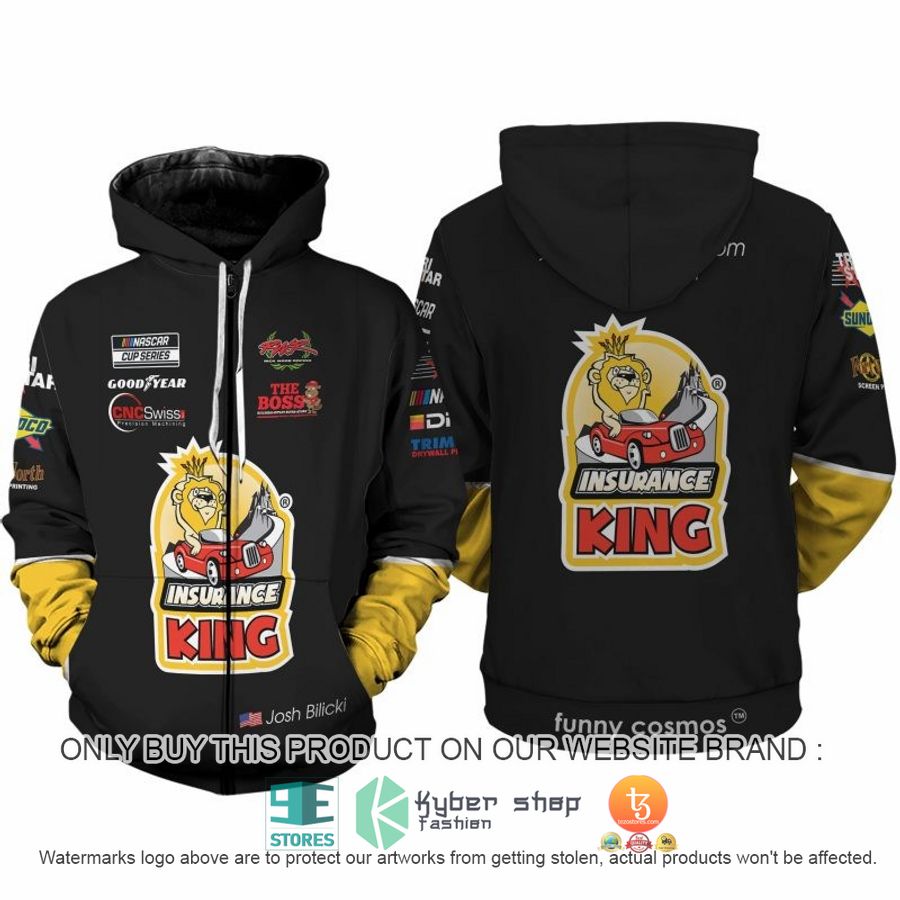 HOT Insurance King Josh Bilicki Nascar 2022 Racing 3D Full printed Shirt, Hoodie 2 insurance king josh bilicki nascar 2022 racing 3d shirt hoodie 2 55591