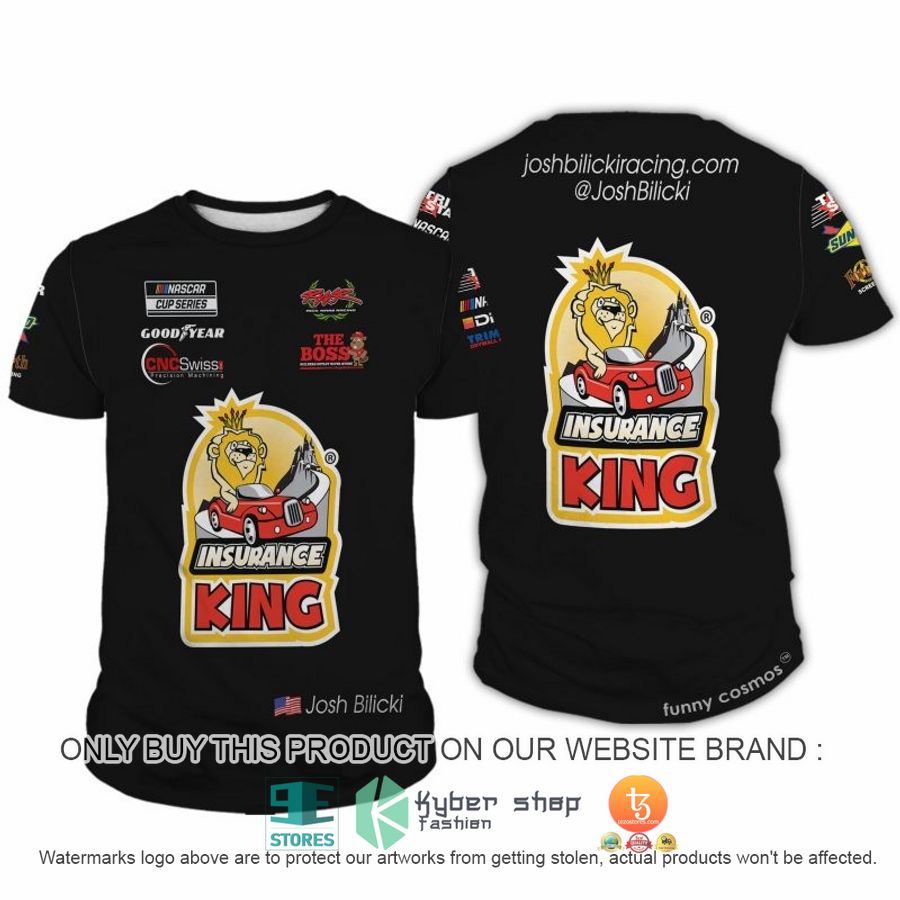 HOT Insurance King Josh Bilicki Nascar 2022 Racing 3D Full printed Shirt, Hoodie 3 insurance king josh bilicki nascar 2022 racing 3d shirt hoodie 3 12188