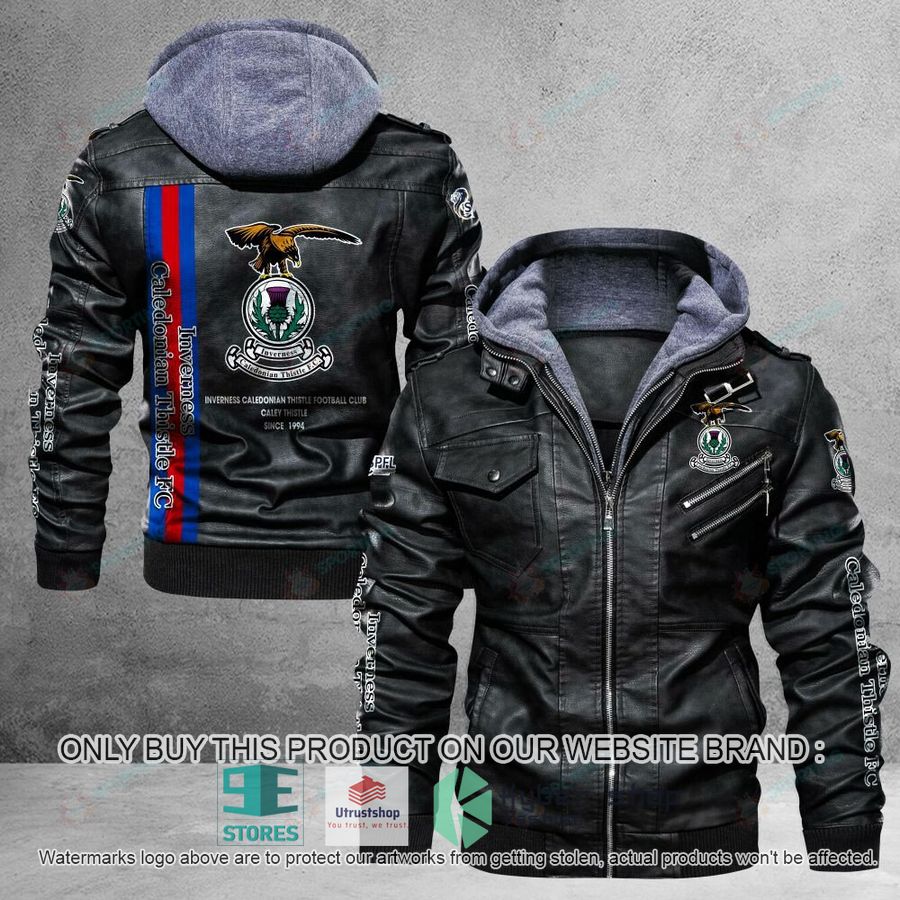 NEW Inverness Caledonian Thistle F.C Caley Thistle Since 1994 Men Leather Jacket 5 inverness caledonian thistle f c caley thistle since 1994 leather jacket 1 94334