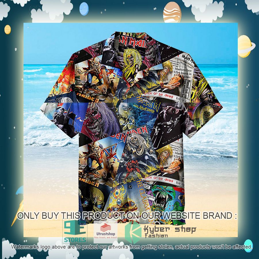 NEW Iron Maiden Band Comic Hawaii Shirt 2 iron maiden band comic hawaiian shirt 2 50840