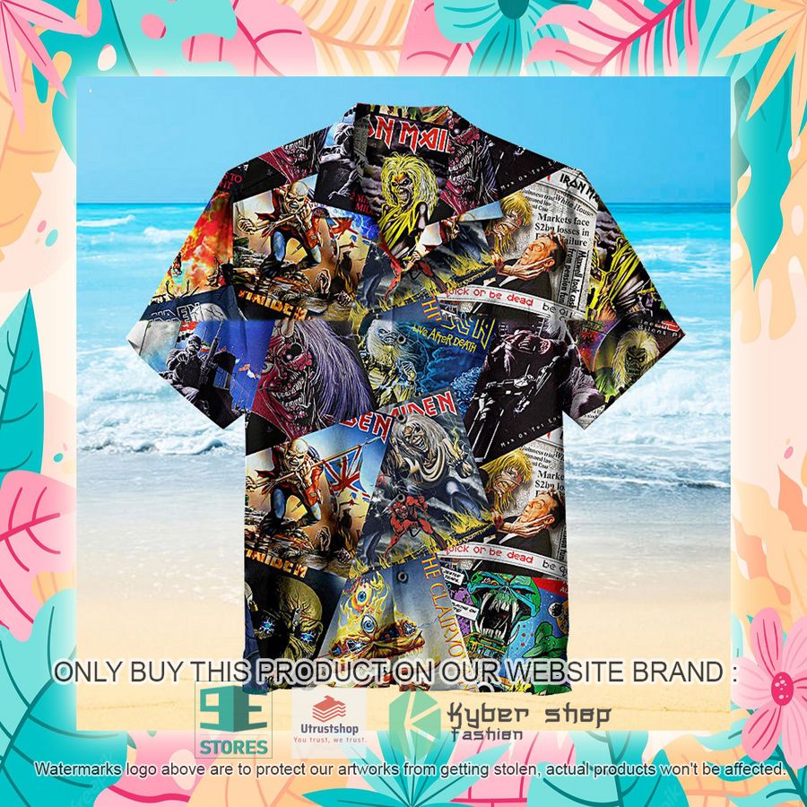 NEW Iron Maiden Band Comic Hawaii Shirt 4 iron maiden band comic hawaiian shirt 4 91636