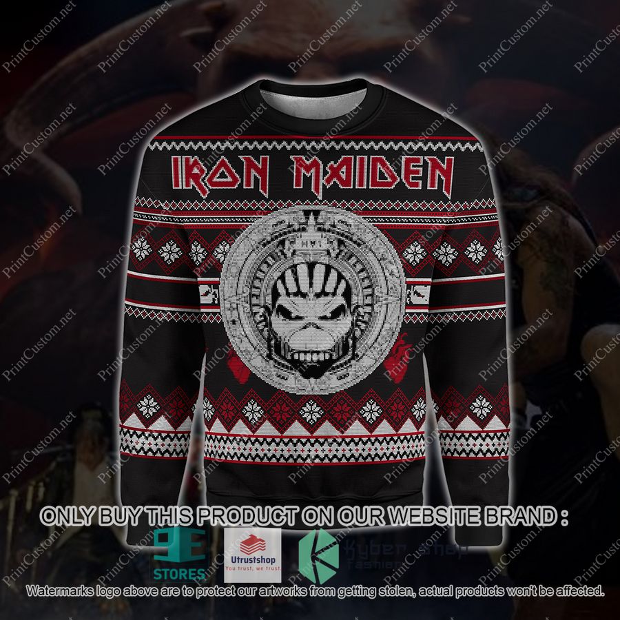 iron maiden ugly chrisrtmas sweater 1 95066