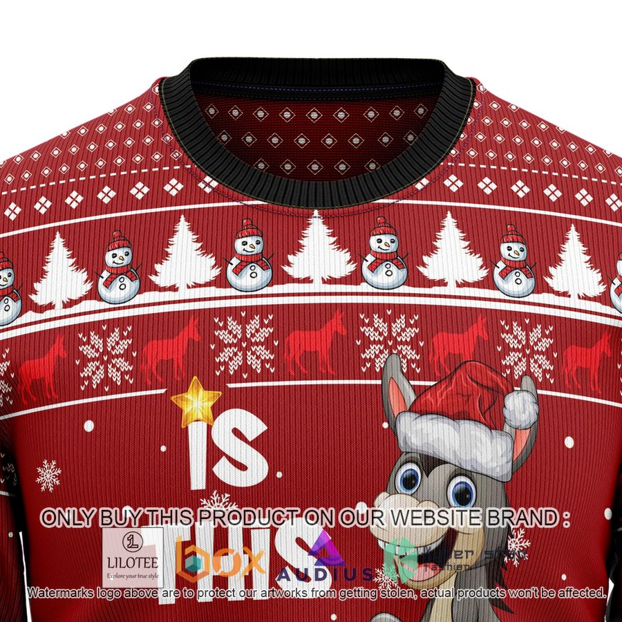 is this jolly enough donkey ugly christmas sweater 2 84222