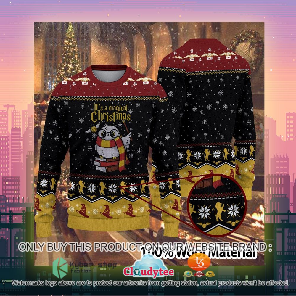 its a magical christmas owl ugly sweater 1 79658