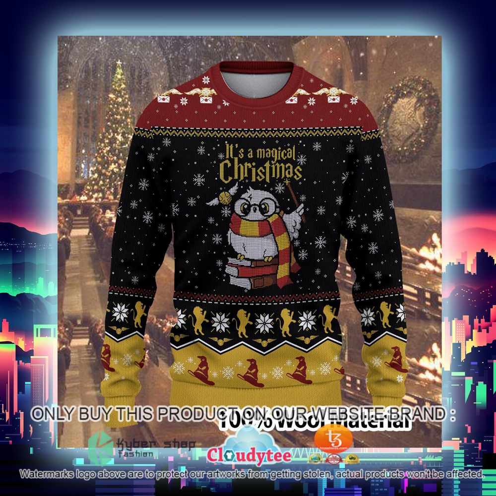 It's A Magical Christmas OWl Ugly Sweater 8 its a magical christmas owl ugly sweater 8 46922