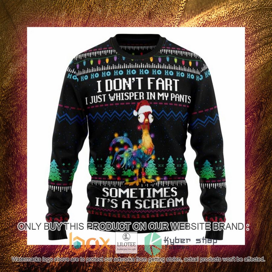 Its Scream Chicken Ugly Christmas Sweatshirt 4 its scream chicken ugly christmas sweatshirt 4 77187