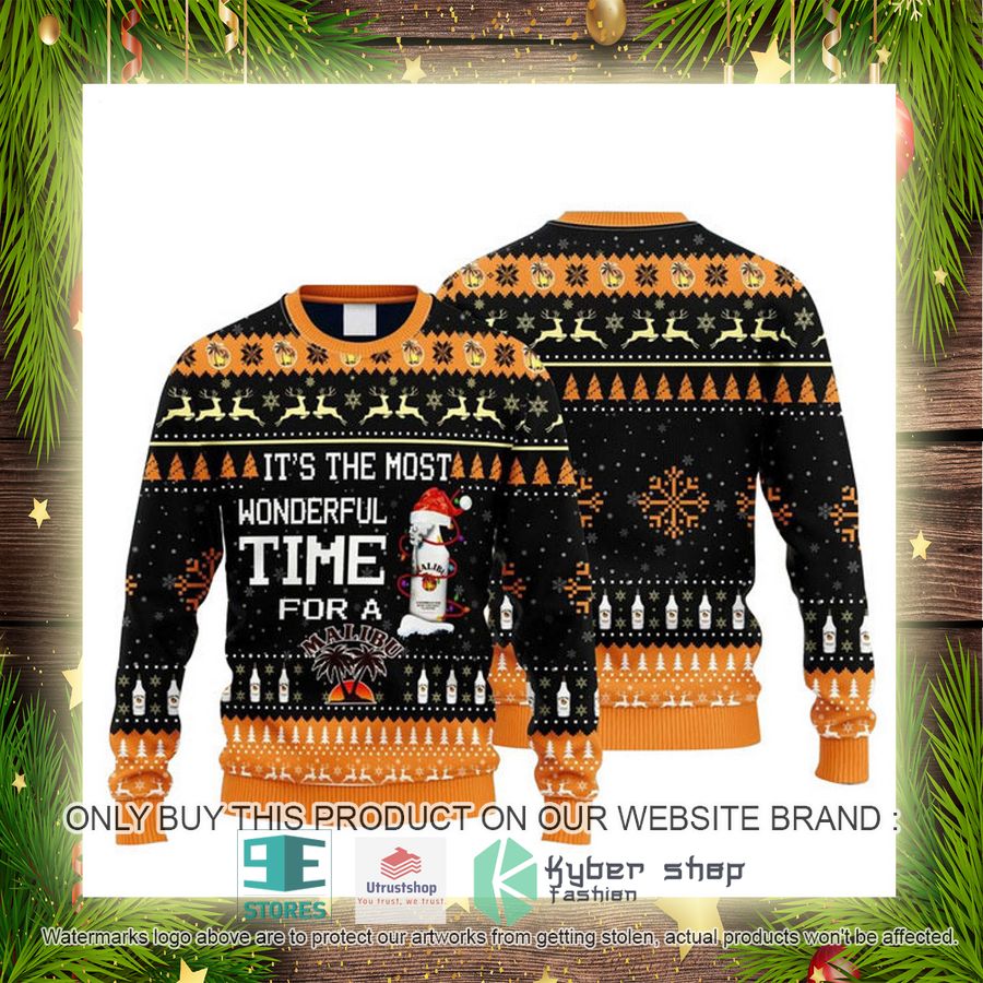 NEW It's The Most Wonderful Time For A Malibu Christmas Ugly Sweater 10 its the most wonderful time for a malibu ugly christmas sweater 10 81977