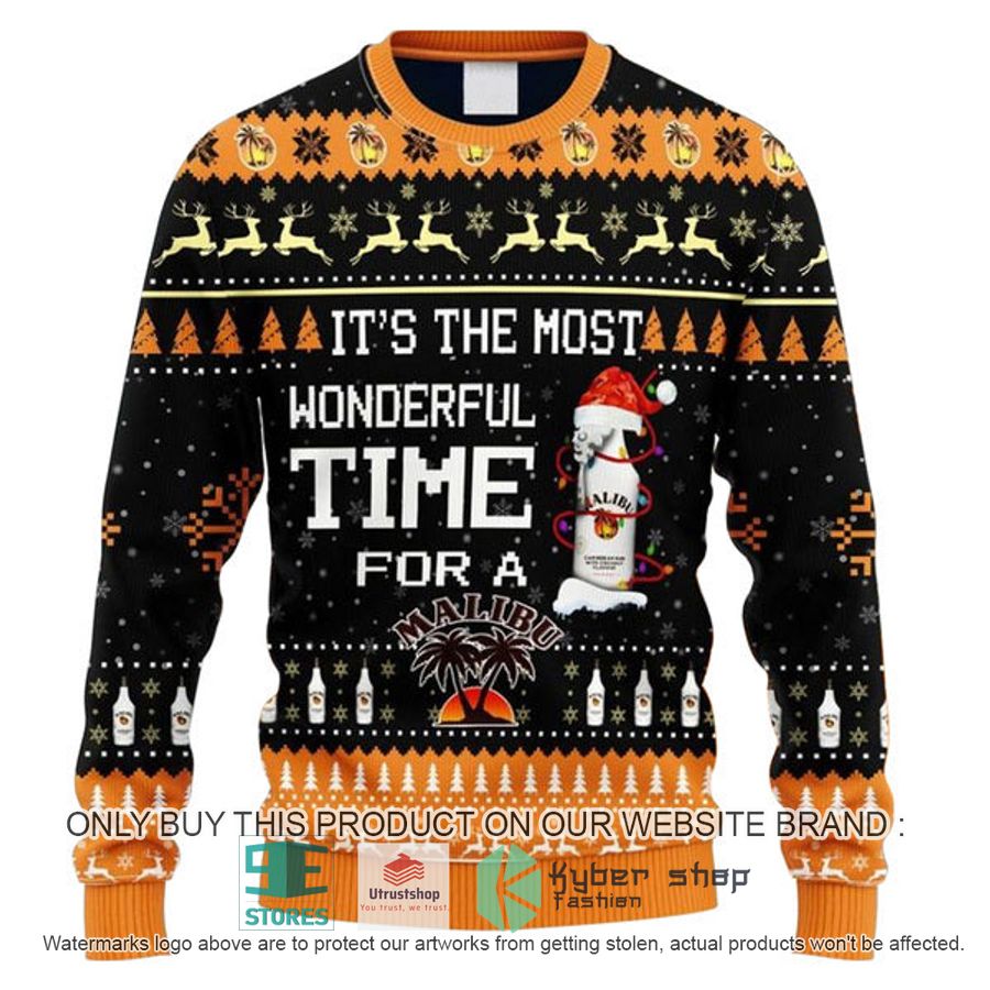 its the most wonderful time for a malibu ugly christmas sweater 2 14456