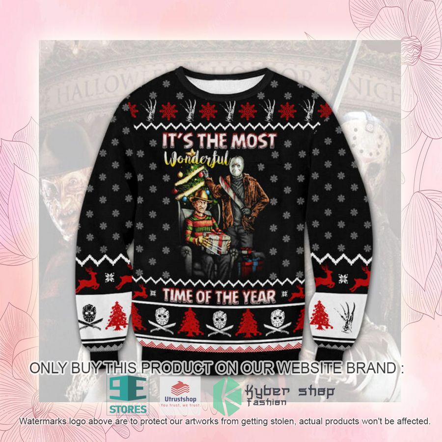 NEW It's The Most Wonderful Time Of The Year black Ugly Sweater 2 its the most wonderful time of the year black ugly christmas sweater 2 12196