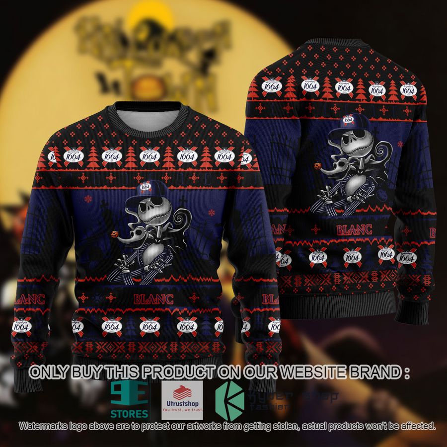 jack skellington 1994 blanc ugly christmas sweater 1 9412